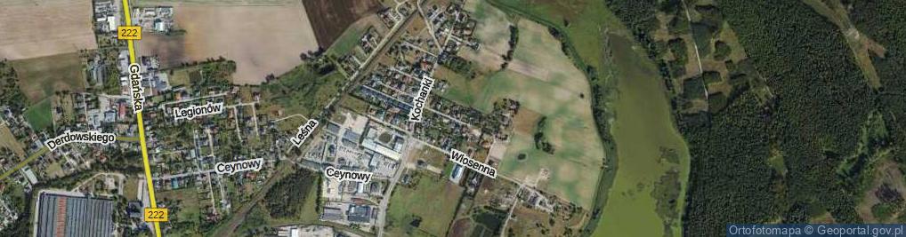 Zdjęcie satelitarne Majowa ul.